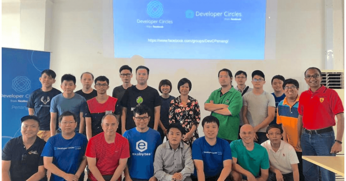 Developer Circle Penang meetup group photo